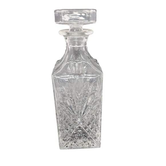 Vintage Cut Glass Whiskey Decanter With Stopper - Picture 2 of 8